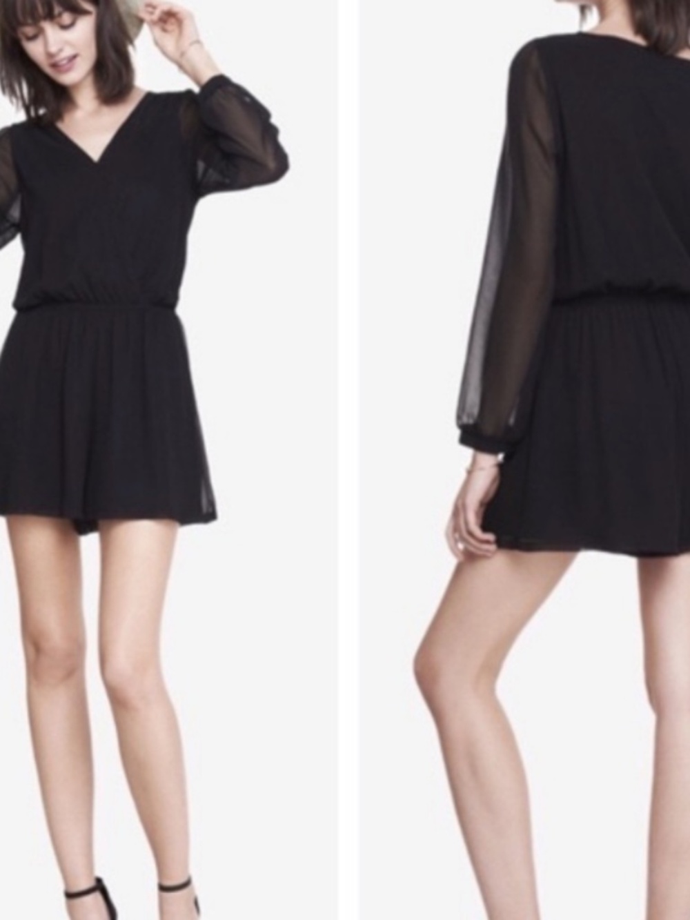Express Mesh black romper